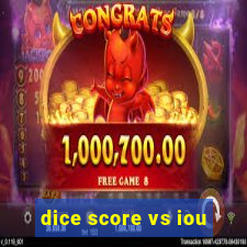 dice score vs iou